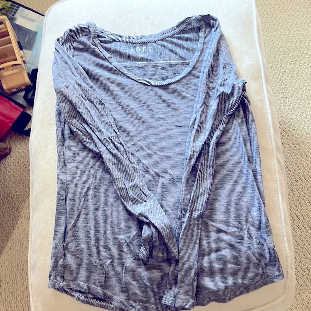 Cotton long sleeve shirt from loft xs
